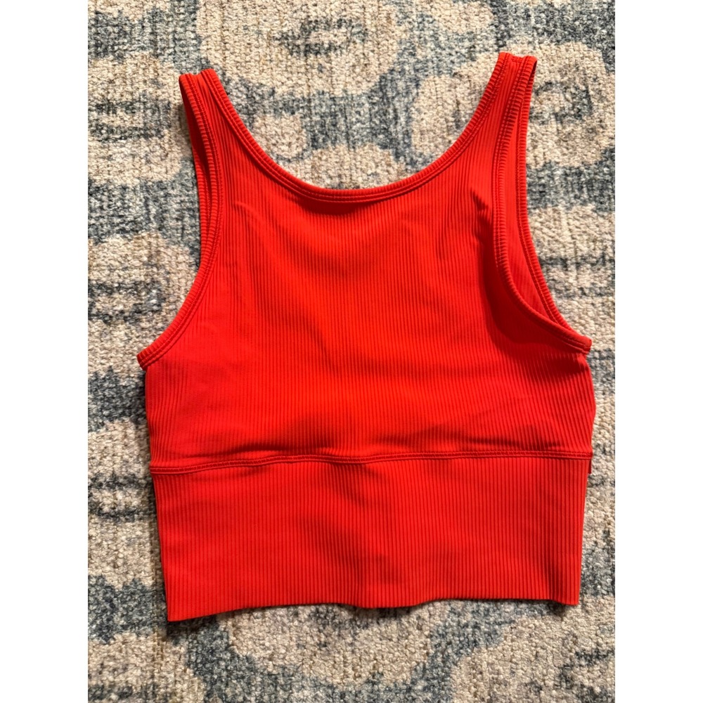 Lululemon Power Pivot Ribbed Tank Top Size 4 Excellent Condition